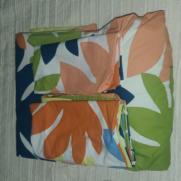 SOLD☆Brooklinen☆ classic sheet set- Fern In Rainbow - Picture 4 of 6